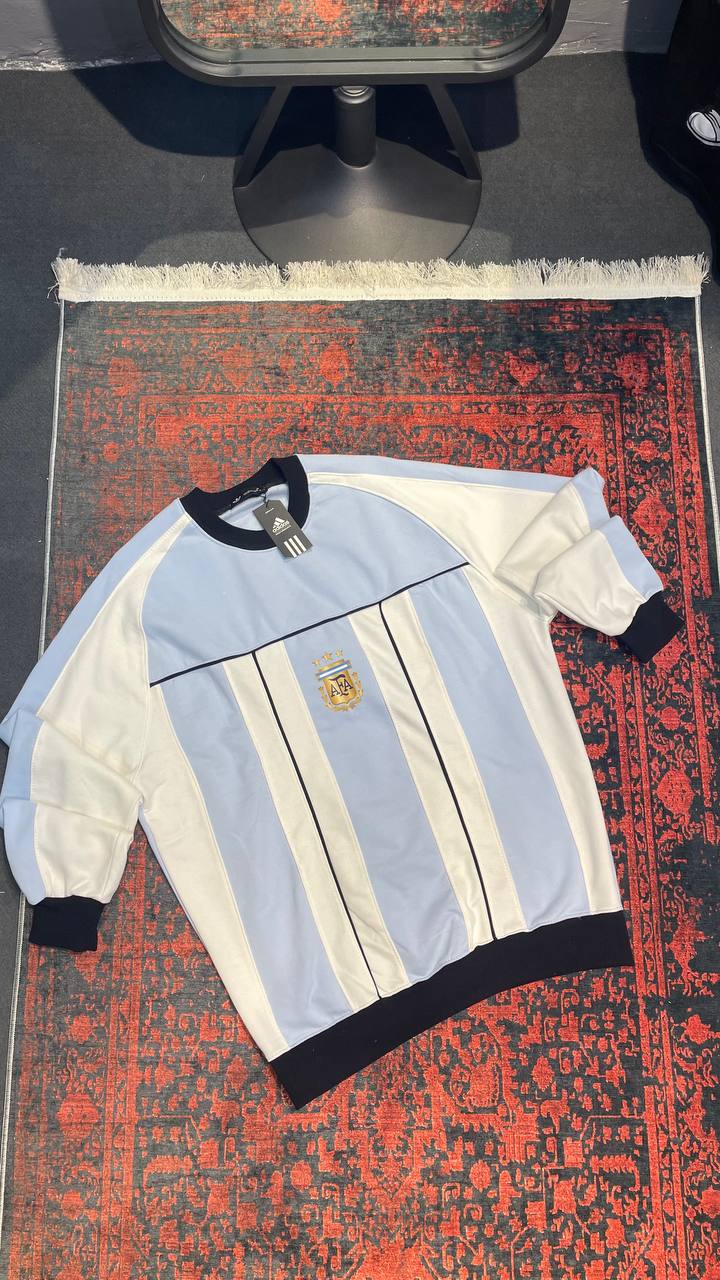 دورس 3 نخ پنبه ارژانتین آبی سفید (وارداتی)