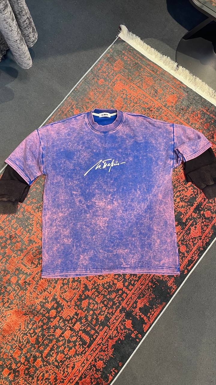 دورس 3 نخ پنبه استین دوبل ماسک صورتی بنفش(وارداتی)