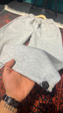 شلوار جاگر مردانه فول بگ دمپا استوپر داخل کرکی ملانژ